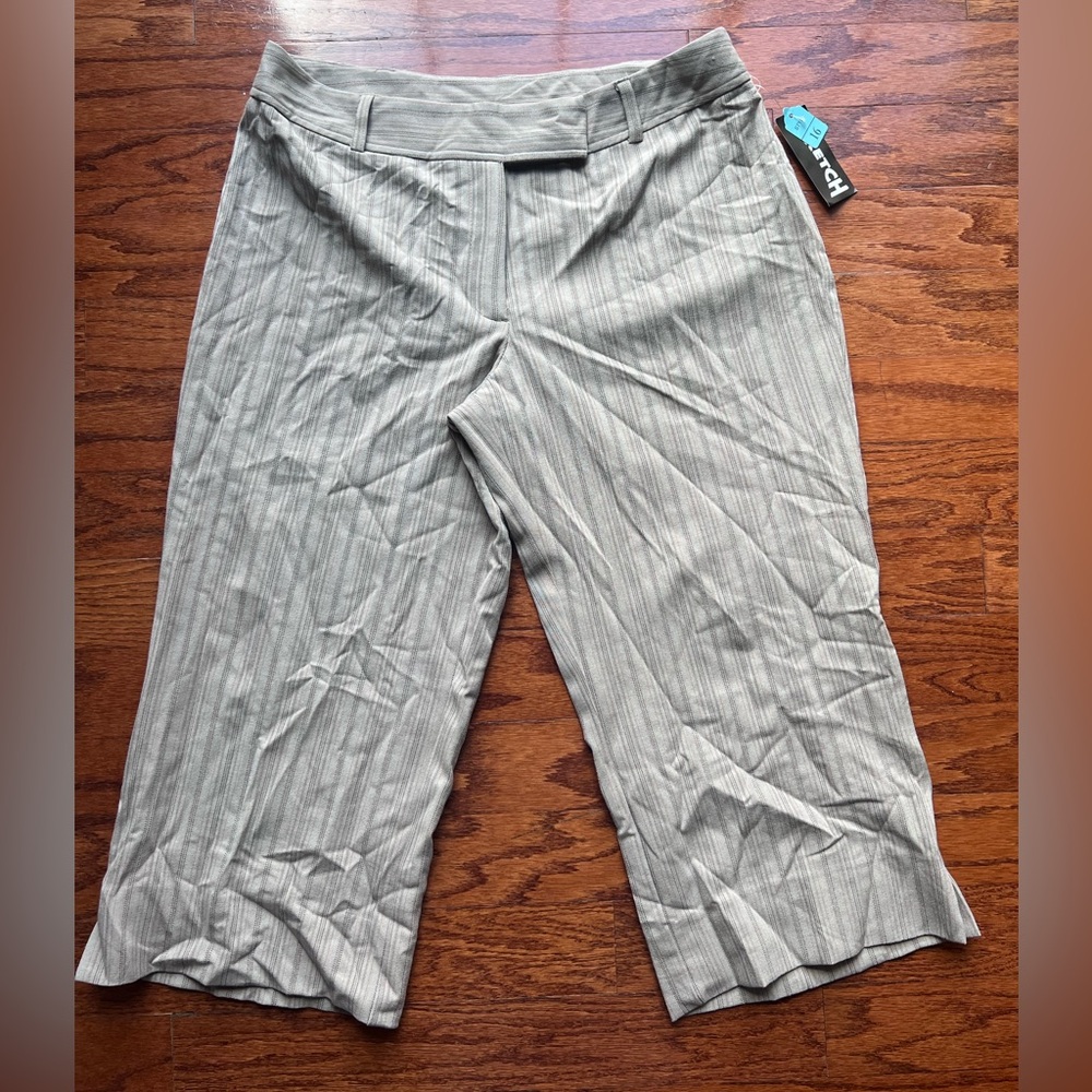 First Option Brown Striped Pants